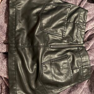 American Eagle Outfitters Black Leather Skirt